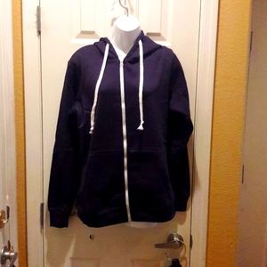Blue hoodie
